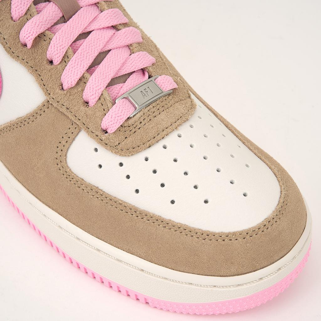 Nike Мужские кроссовки Air Force 1 07 LV8 Hemp Pink Бежевый Фантомный Средне-Мягко-Розовый FQ8714-202