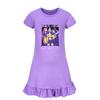 5022 Kids Girls Mira Zoey Rumi Printed Ruffle Short Sleeves Casual Dress