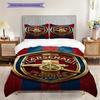 "Iconic Arsenal Football Emblem" Bedding (1 * duvet cover + 2 * pillowcase, without core) 2DFlat Bedding set Soft and comfortable