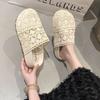 One-pedal Lazy Shoes Retro Thick-soled Heightened Mesh Breathable Cool Slippers Women's Summer New Models
