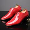 Fashion Formal Shoes Men Classic Patent Leather Wedding Shoes Men Office Coiffeur Moda Italiana Men Dress Shoes Leather Erkek Ay 657