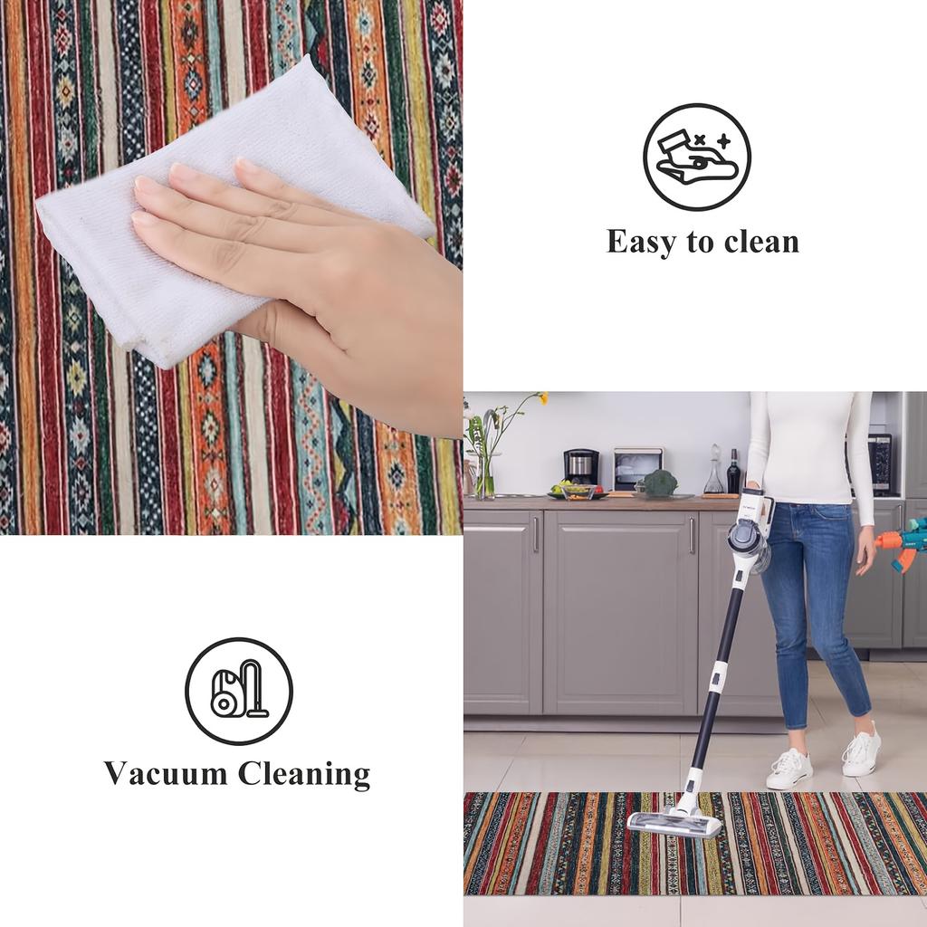 1 шт. анти-усталостные кухонные коврики, богемный принт, водонепроницаемый нескользящий толстый мягкий кухонный коврик, прочный, удобный стоячий коврик для кухни