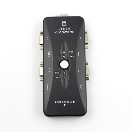 4 порта USB 2.0 KVM-переключатель Мышь/клавиатура/принтер/видеомонитор VGA 1920x1440