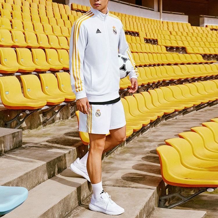 adidas Куртка Real Madrid C.F. Мужская Белая HY0618
