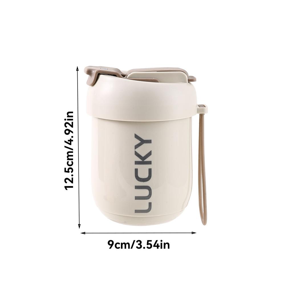 316 Stainless Steel Water Cup With Straw Detachable Double Wall Insulated Milk Coffee Mug Sealed Drinking Cup For Kids