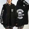 Фабрика Источник BlackLabelSociety Группа Периферия Свитер Флаг Элемент Череп Печать Худи