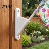 Plastic Flag Mount Mini Stick Holder with Screws, Wall Pole Small Flagpole Bracket Holder, Display for Classrooms Offices Shops Decorative