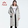 Coat Thick Slim Wome Long Fashion Casual Hooded Windproof Cotton