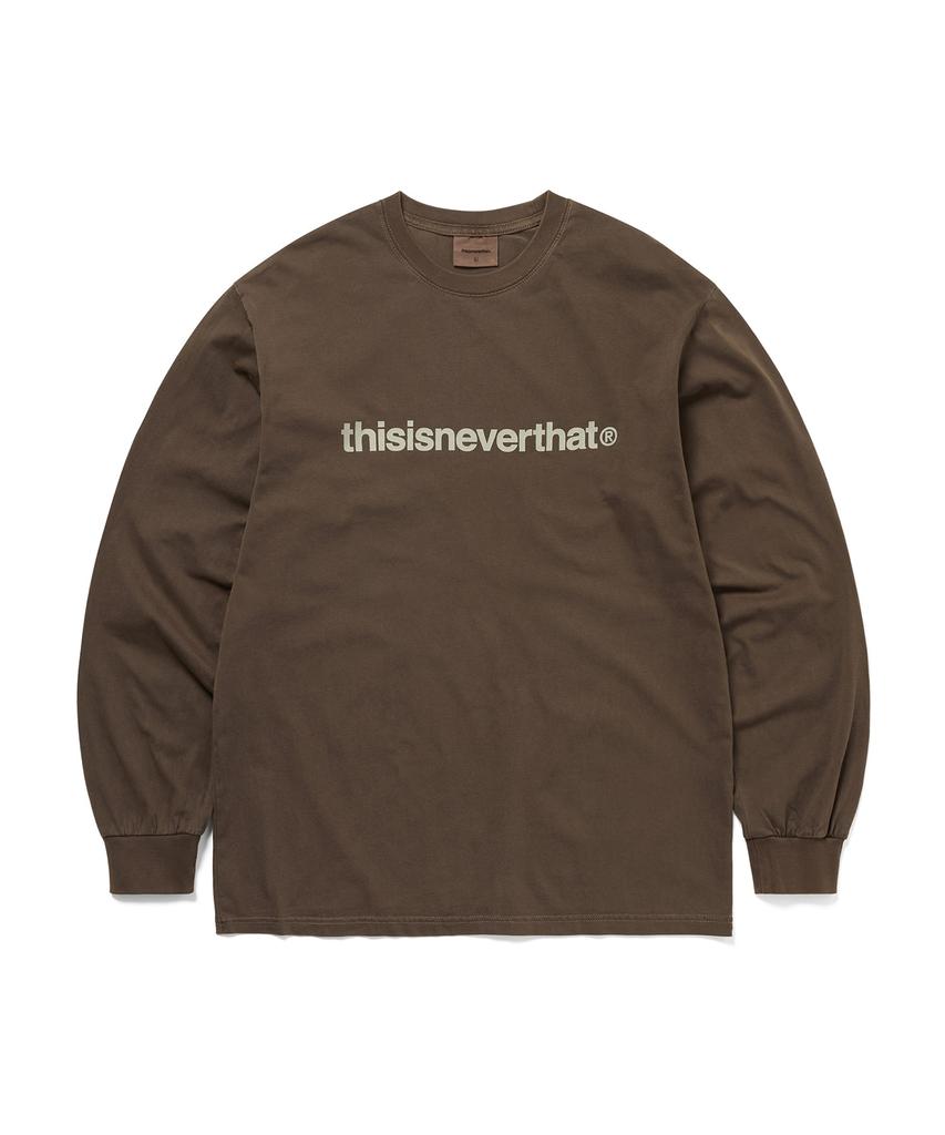THISISNEVERTHAT T-Logo L/S Tee Dark Chocolate