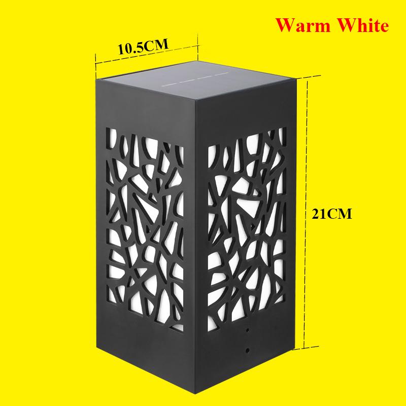 Солнечный фонарь, столбчатая лампа, наружный водонепроницаемый солнечный столб, головной светильник, солнечный ландшафтный столбик, светильник для декора двора виллы