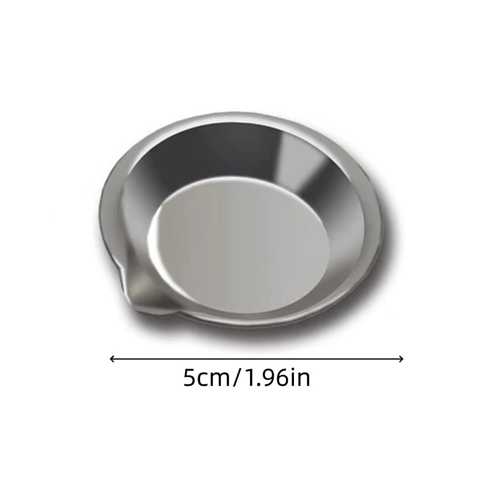 6/12pcs Stainless Steel Painting Color Bowls Dish Easy To Pour Mouth Paint Color Grading Tray For Pigment Cosmetics Accessories