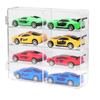 1 шт. Стойка для шкафа Пылезащитная витрина Подарок Hotwheels Прозрачный акриловый Игрушка-модель автомобиля 1:64