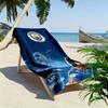 Royal MCFC Crown Print Beach Towel, Large Soft Quick Dry Towel for Beach Camping Swimming