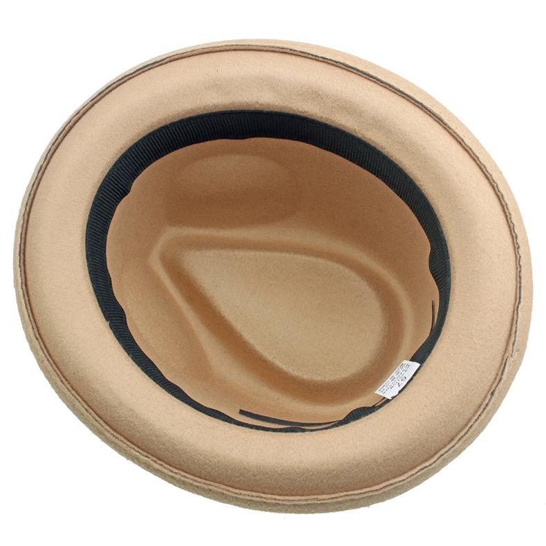 Зимняя джазовая шляпа, женская шерстяная свернутая маленькая шляпа, джентльменская шляпа, шляпа для выступлений на сцене, шляпа Fedoras