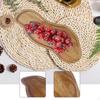 Wood Serving Tray Food Dish Appetizer Dinner Versatile Snack Plate, Platter for
