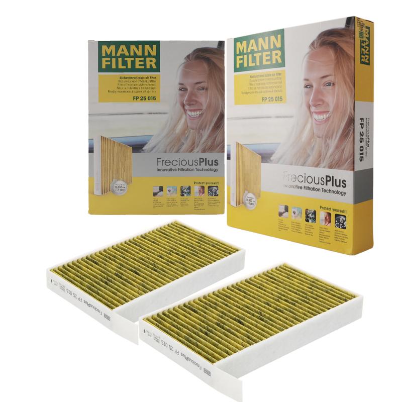 MANN FILTER For Tesla Model Y Model 3 EV HEPA Carbon Cabin Filter Kit 6PCS FP25015 CUK25015 CUK46025 CU47025 Build-in Air Filter