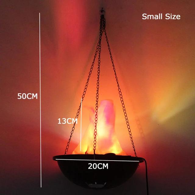 Halloween Decorative Flame Brazier False Fire Burning Prop Simulation LED Electronic Fire Pot Secret Room Ghost House Decoration