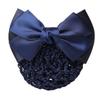 Elastic Women Girls Bowknot Decor Headdress Snood Net Barrette Bun Cover Hair Clip