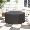 Garden Patio Large Furniture Set Round Cover 600D Oxford Waterproof, diameter 193 x 80H cm, Black