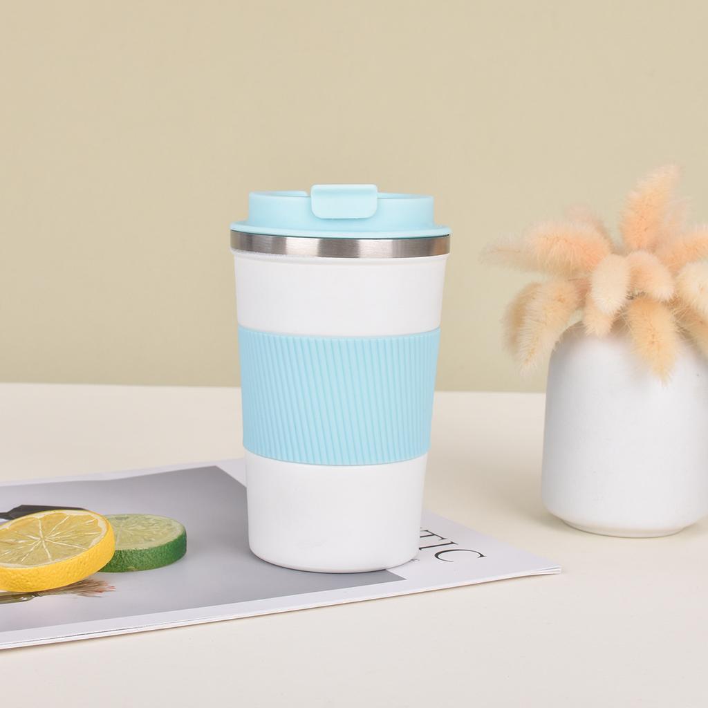 Latest Stainless Coffee Cup with Leather Case Double Insulated Cup Portable Business Office Gift Cup Durable Durable