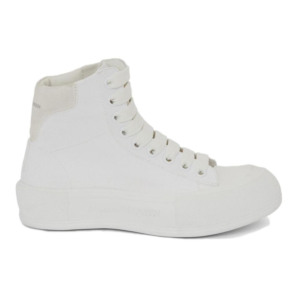 (WMNS) Alexander McQueen Deck High-Top Sneakers 'White' Women's 666381W4MV79000