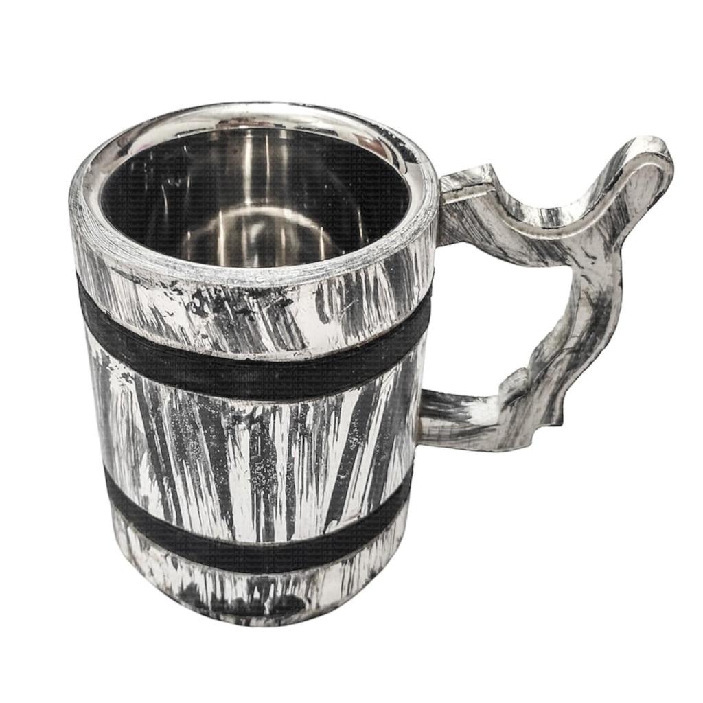 630 мл пивная кружка из дерева и нержавеющей стали, идеальный подарок для пап, мужчин, женщин, женихов, годовщины свадьбы, Рождества