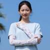 3pcs Breathable Floral Ice Silk Mask UPF50+ Elastic Sunshade Arm Cover Tube Scarf Neck Scarf Women Sunscreen Veil Outdoor