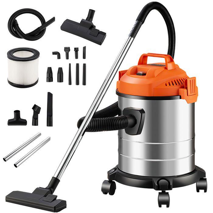 wet and dry vacuum cleaner 3 in 1 multifunctional, 1200 W, with blower function - orange