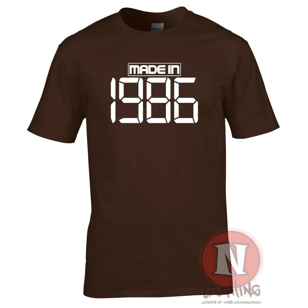 Made In 1986 TShirt Birthday Party Celebration Fancy Dress Teeshirt