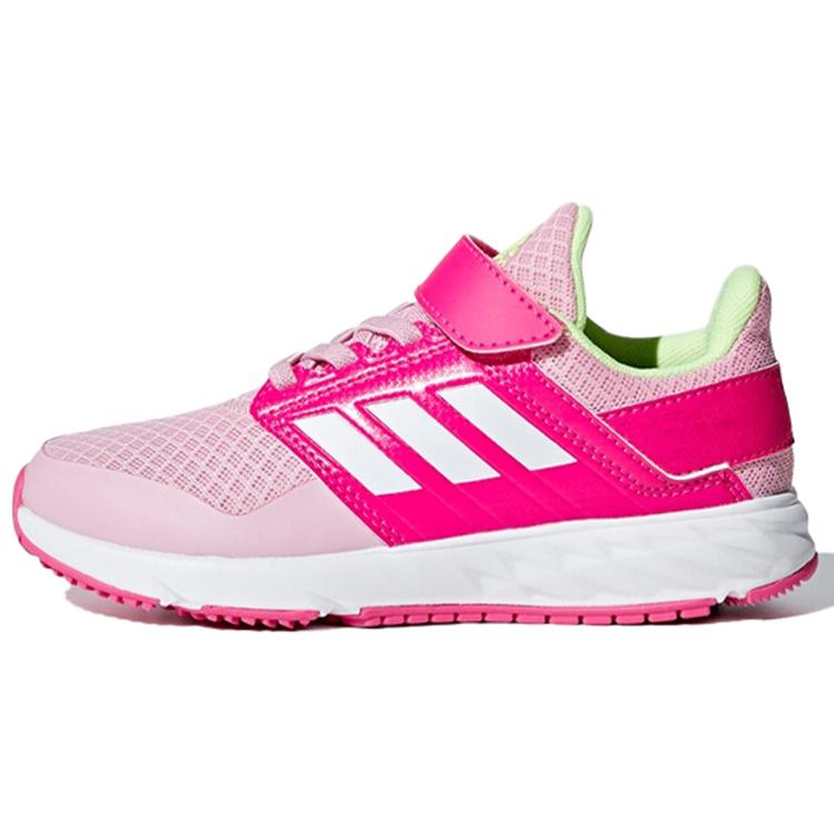 Adidas Fortafaito El K Comfortable Slip Resistant And Breathable Low top Kids' Running Shoes Pink White Kids' F36104