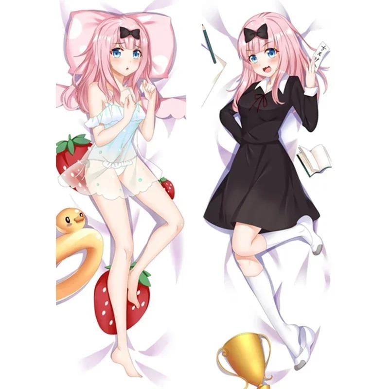 180 см Японское аниме Кагуя-сама: Love Is War Fujiwara Chika Dakimakura Otaku мужской чехол для подушки Fullbody пледы наволочка подарок