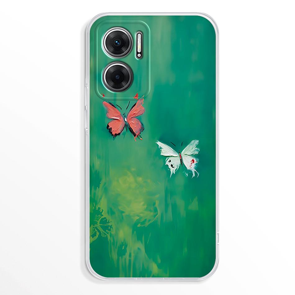 For Redmi Note 11E 5G Case 2022 Cute Fashion Clear Soft Phone Cases for Xiaomi Redmi Note 11E Silicon Back Cover 11 E TPU Bumper