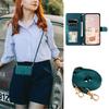For iPhone 11 Pro Max Leather Case Stitching Rhombus Grid Crossbody Phone Cover