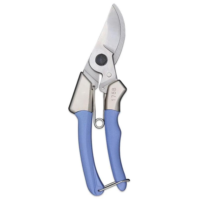 High Carbon Steel Strong Tree Branch Cutter PP Texture Antiskid Handle Garden Pruning Shears Plant Scissors With Safety Latch