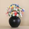 Ручная работа Керамический Имитация Цветка Реалистичный Искусственный Красочный Цветок Декорация Искусственный Цветок со Стеблем DIY Украшение для Вазы