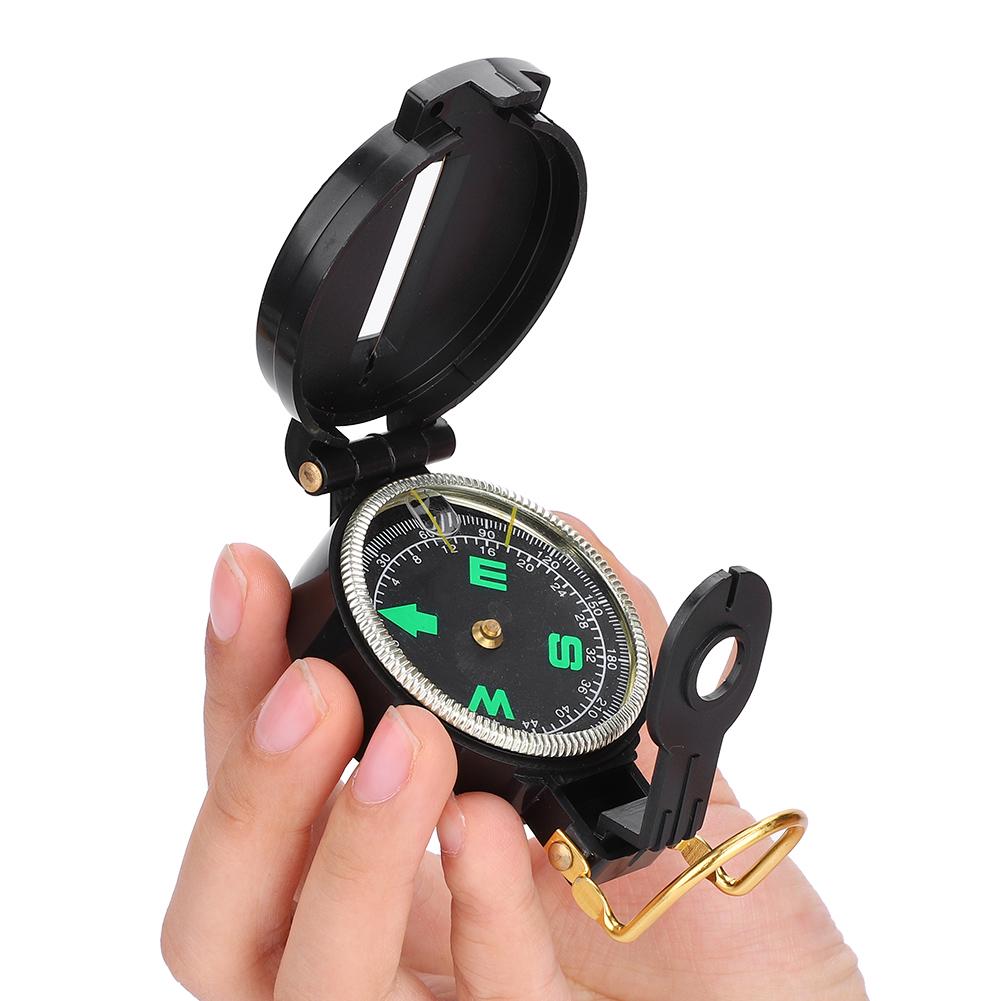Outdoor American Military Portable Folding Lens Compass for Outdoor Camping Hunting Hiking