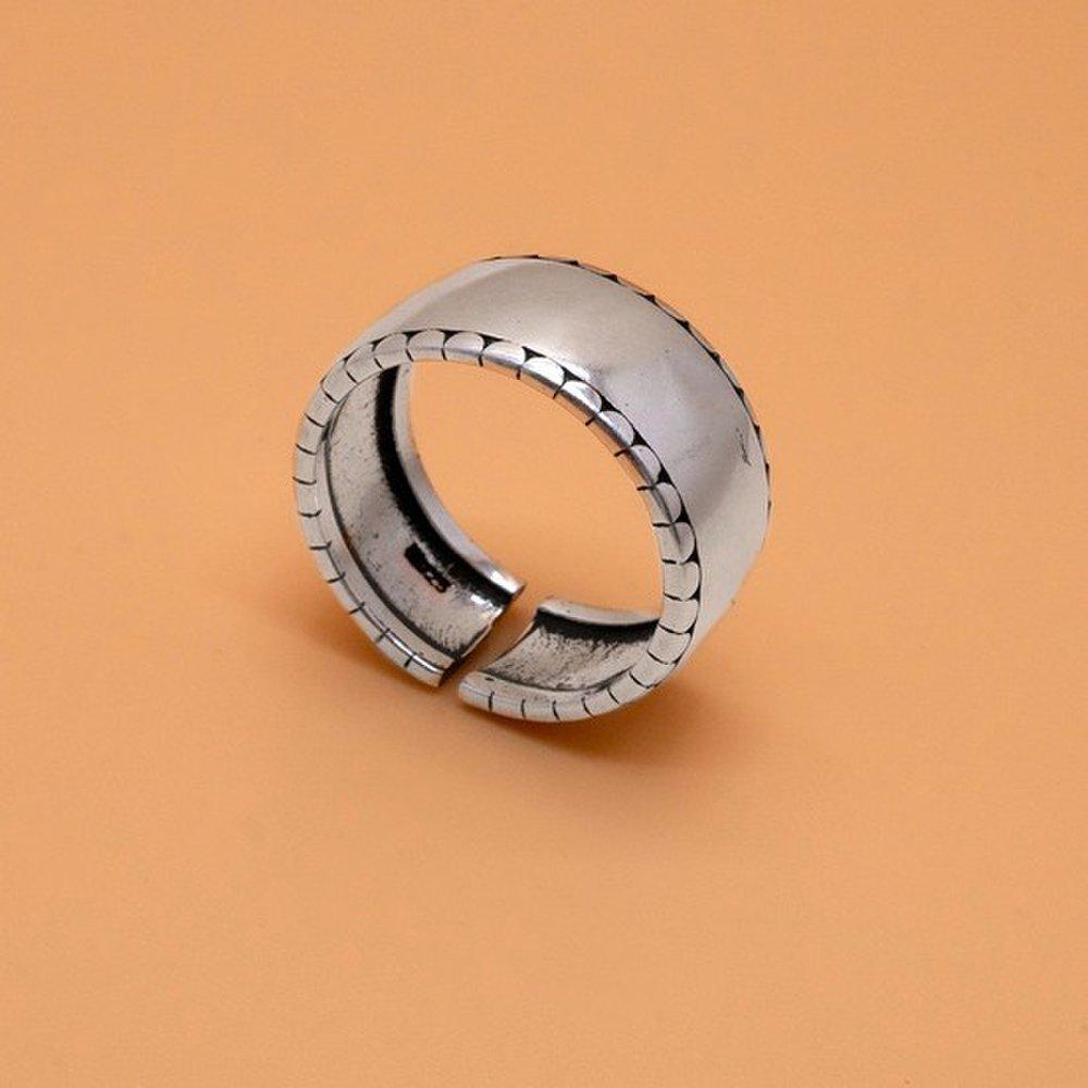 Lace Band 925 Silver Ring Rs067