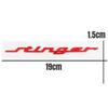 AANA1 19CM ABS for KIA Stinger Logo 2023 2016 2017 2018 2019 2020 2021 2022 Car Rear Trunk Emblem Fender Side Badge Decals Accessories