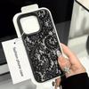 Черный Кружевной Рисунок Персонализированный Чехол Для Телефона Для iPhone 17 16 15 14 13 12 11 Pro Max XR XS Max 7 8 Plus INS Модный Дерматоглифический Чехол