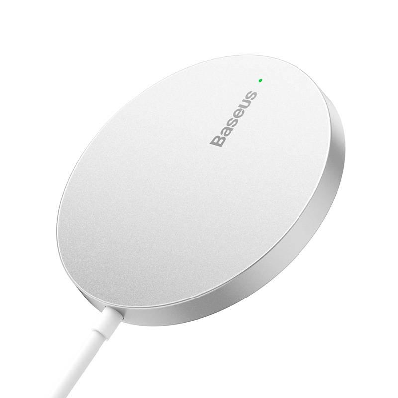 Magnetyczna Ładowarka Indukcyjna Baseus Simple Mini3 15W (Srebrna)