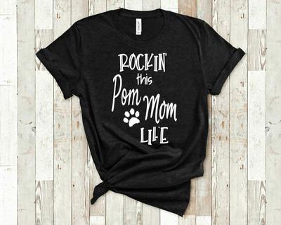 Футболки унисекс Rockin This Life Pomeranian Mom Pomeranian Dog Owner Rockin Life