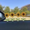 6pcs Car Dashboard Cute Shaking Sunflower Car Decorations
