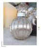 Hand-Painted Christmas Ball Ornament Set – Decorative Thread Balls for Holiday Decor