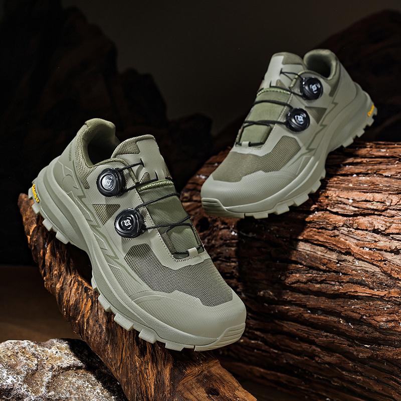 Men Outdoor Hiking Shoes Breathable Trekking Sneakers Non Slip Walking Shoes Lightweight Trail Travel Footwear Casual Wear