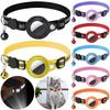 Pet GPS Tracker Leather Pet Adjustable Collars for Apple Airtag Location Tracker Dog Cat Anti-lost Reflective Protection Case