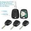 Car Remote Key 2 Buttons 433mhz ID46 For Peugeot 106 107 206 306 307 207 407 Partner For Citroen C1 C2 C3 C4 Saxo Picasso