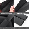 Set of 2 Black Car Emblem Seat Belt and Pads Suede-Like Covers, Shoulders, (Black, Jimny) [Used]