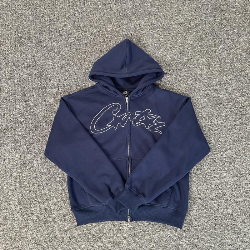 Mens Hooded Sweatshirt Pants Set Devil Letter Embroidery Fleece Lined Casual Sportswear Teens