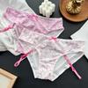 Ladies Spring and Autumn Cute Cartoon Print Sexy Ice Silk Panties