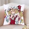 Touhou Project Flandre Scarlet Anime Pillow Case Fashion Square Pillowcase Bedroom Sofa Room Ins Decoration Leisure